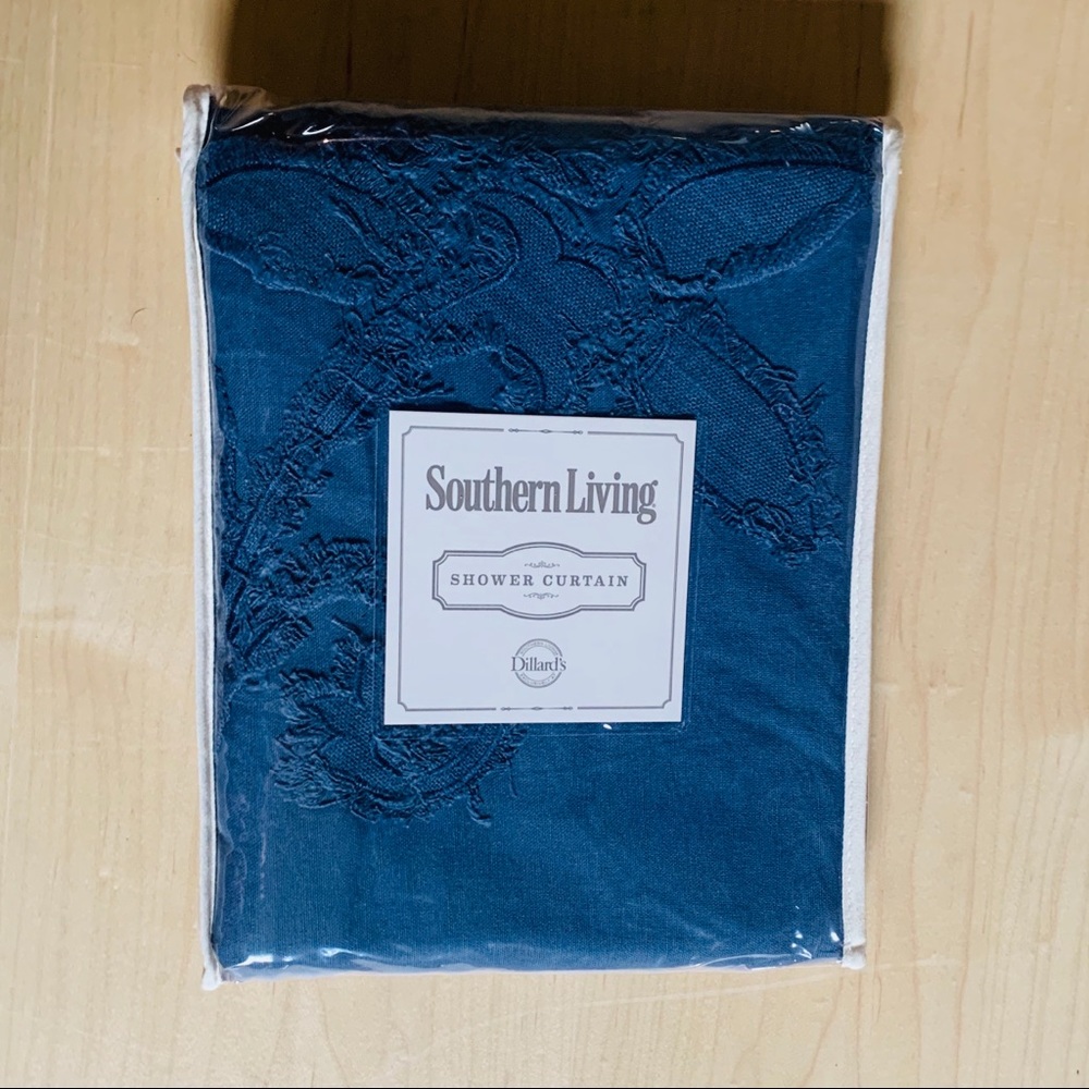 Southern Living Curtain Navy Blue